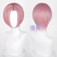 Manmei 30cm Thickened Middle Part Short Cosplay Wig with Scalp Top