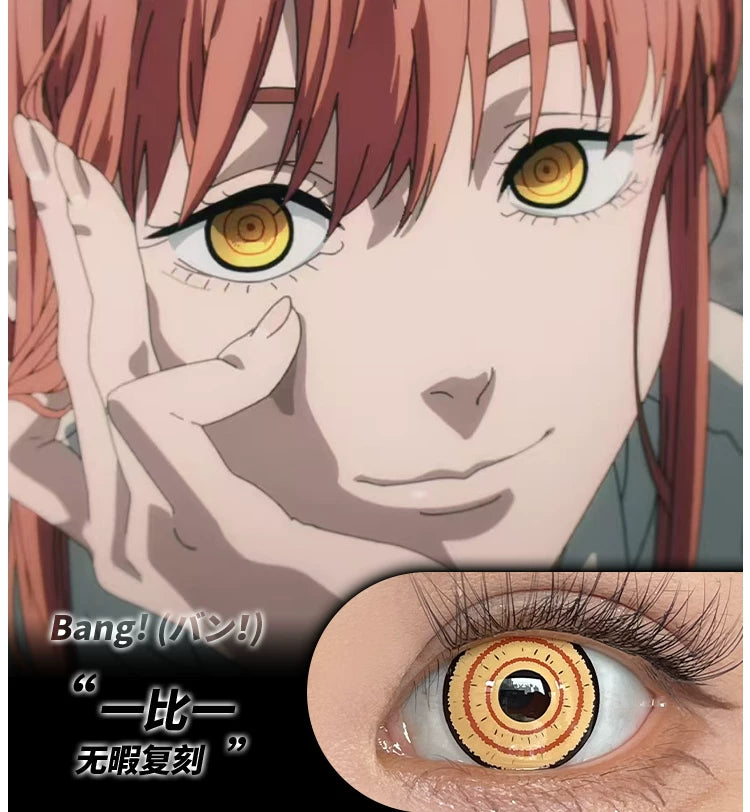 DOYA Makima 1-Month Anime Cosplay Contact Lenses
