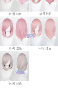 Manmei 40cm Medium Length Universal Cosplay Wig with Inward Curved Ends