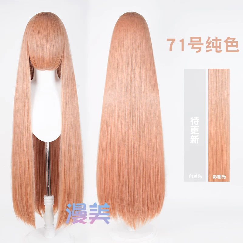 Manmei 100cm Long Straight Cosplay Wig for Anime, Costume & Character Styling