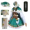 Genshin Impact Cosplay Anime Costume Set Venti Cosplay Costume Halloween Party Anime Game