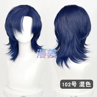 Manmei 30/40cm Side Part Teased Outward Flipped Universal Cosplay Wig