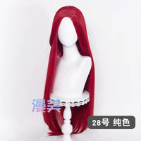 Manmei 100cm Middle Part Long Straight Universal Cosplay Wig with Silicone Scalp Top