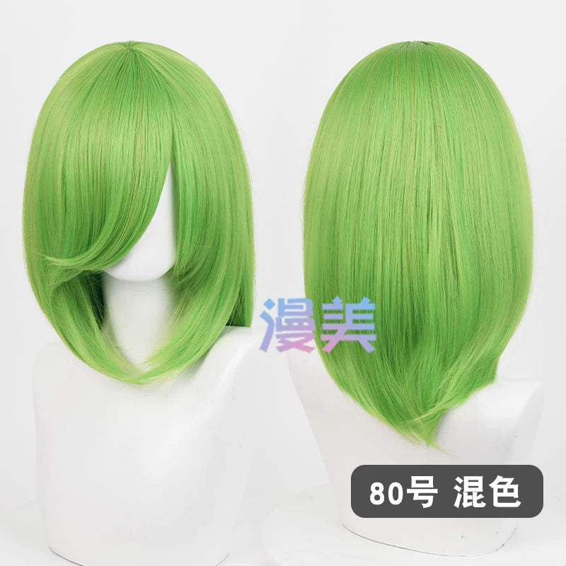 Manmei 40cm Medium Length Universal Cosplay Wig with Inward Curved Ends
