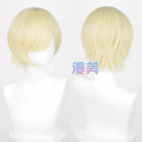 Manmei 30cm Thickened Layered Outward Flipped Short Cosplay Wig with Scalp Top