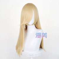Manmei 60cm Long Straight Universal Cosplay Wig with Long Bangs