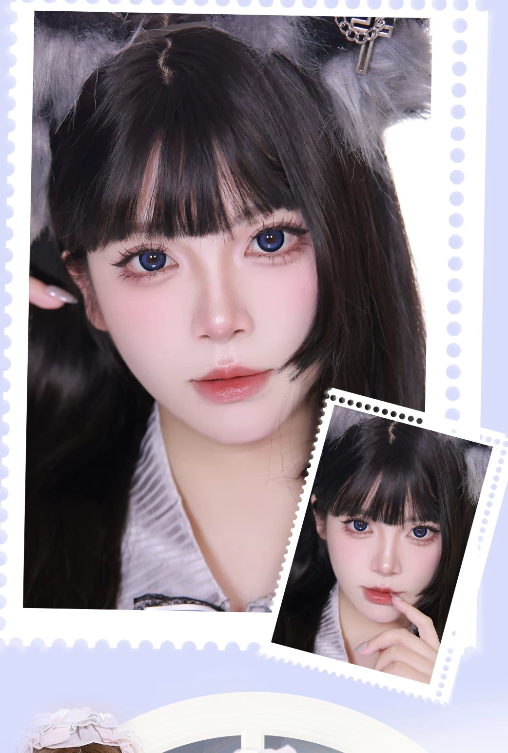 LENSPOP × Liya Dream in a Cage 14.5mm Large Diameter 1-Day Gothic Contact Lenses