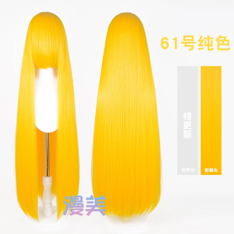 Manmei 600g Upgraded Thickened 100cm Long Straight Universal Cosplay Wig – 168 Colors