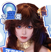 DGUGULENS Ma Shang 6-Month Deep Blue Gold Yellow Green Cosplay Contact Lenses – Rin