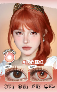 LENSPOP Red Collection 1-Day Anime Cosplay Contact Lenses