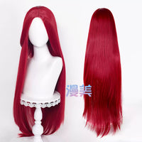 Manmei 100cm Middle Part Long Straight Universal Cosplay Wig with Silicone Scalp Top