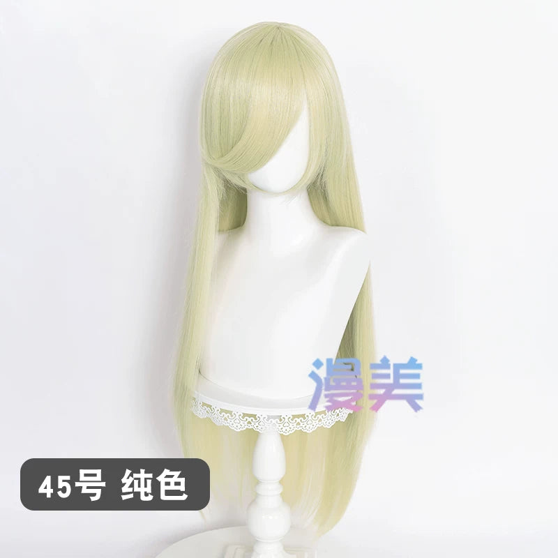 Manmei 80cm Long Straight Universal Cosplay Wig with Long Bangs