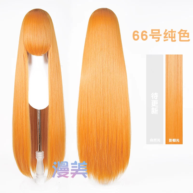 Manmei 600g Upgraded Thickened 100cm Long Straight Universal Cosplay Wig – 168 Colors