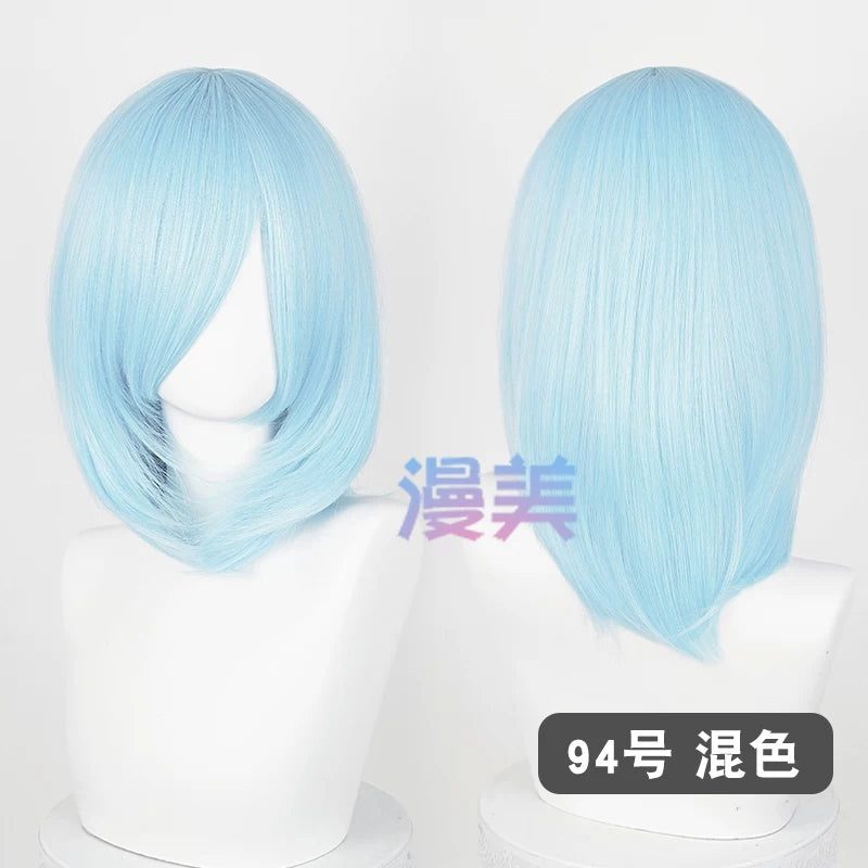 Manmei 40cm Medium Length Universal Cosplay Wig with Inward Curved Ends