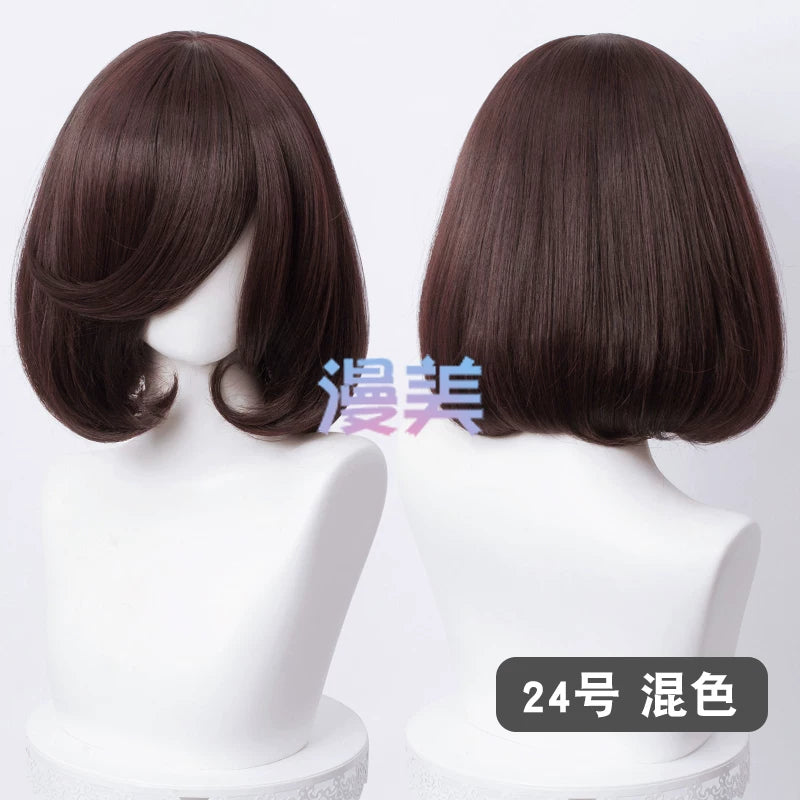 Manmei Bobo Bob Cut Inward Curled Short Universal Cosplay Wig