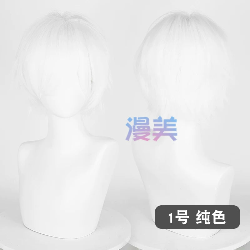 Manmei 30cm Teased Outward Flipped Short Universal Cosplay Wig