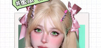 DGUGULENS Melon Bubble Green 1-Day Anime Cosplay Contact Lenses