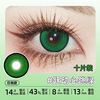 DGUGULENS Melon Bubble Green 1-Day Anime Cosplay Contact Lenses