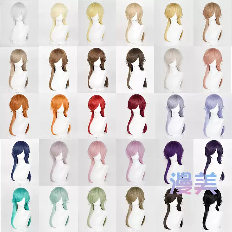 Manmei Medium Long Outward Flipped Wolf Tail Universal Cosplay Wig