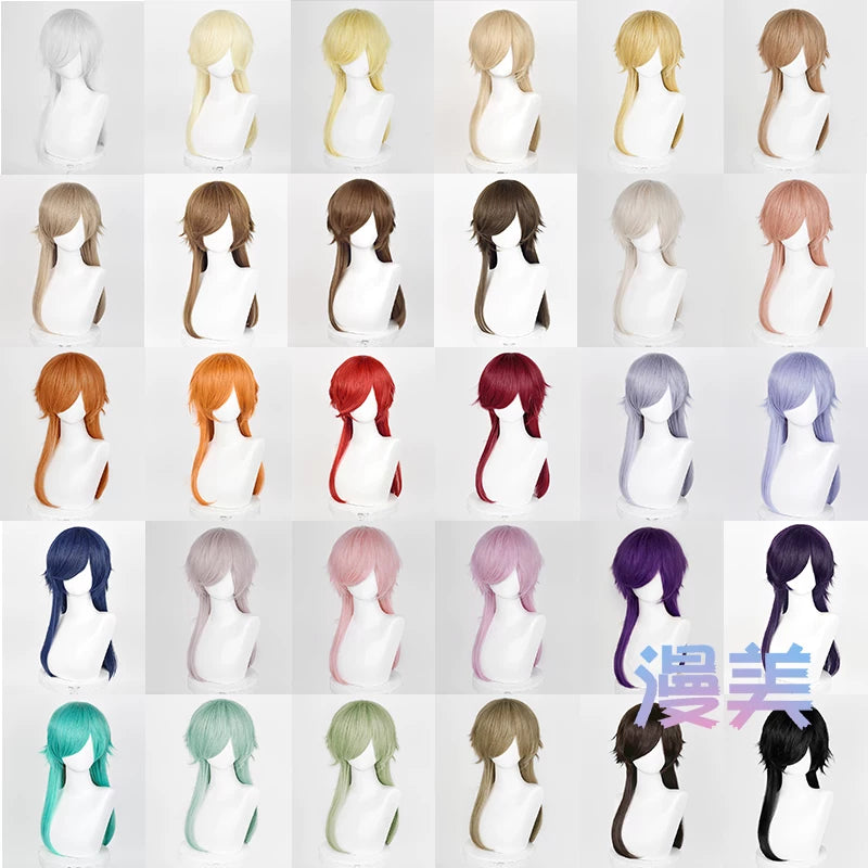 Manmei Medium Long Outward Flipped Wolf Tail Universal Cosplay Wig