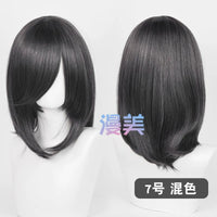 Manmei 40cm Medium Length Universal Cosplay Wig with Inward Curved Ends