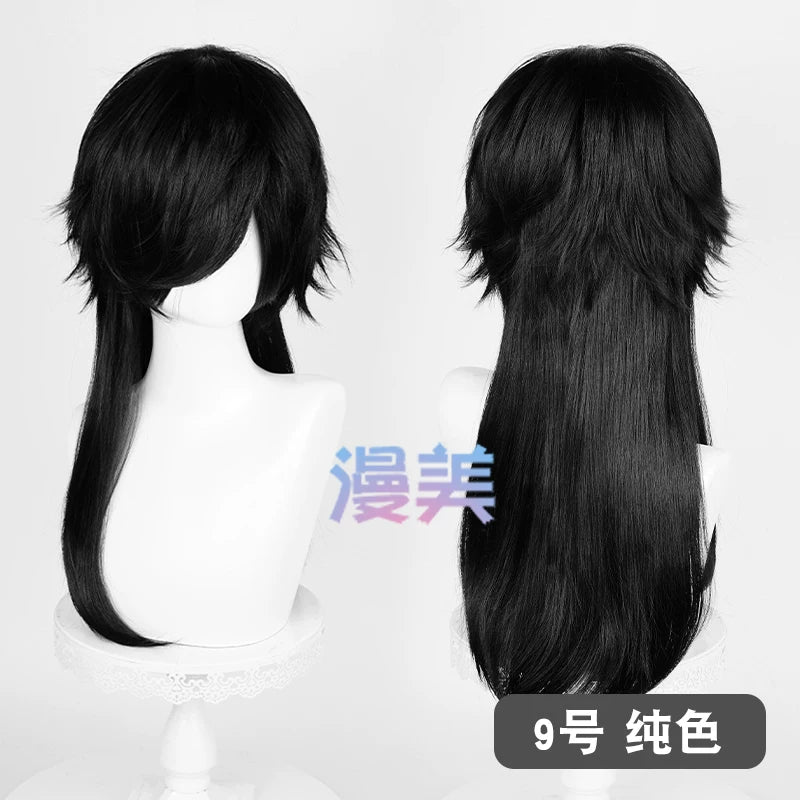 Manmei Medium Long Outward Flipped Wolf Tail Universal Cosplay Wig