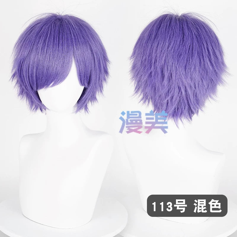 Manmei 30cm Teased Outward Flipped Short Universal Cosplay Wig