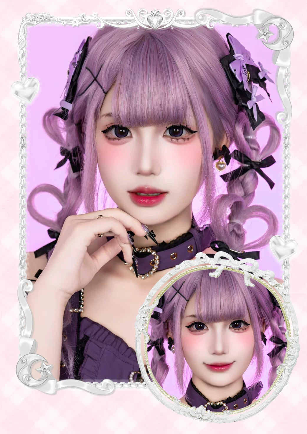 LENSPOP × Liya Moonlight Tea Cup 1-Day 14.5mm Cosplay Contact Lenses – Brown & Pink