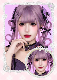 LENSPOP × Liya Moonlight Tea Cup 1-Day 14.5mm Cosplay Contact Lenses – Brown & Pink