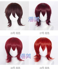 Manmei 37cm Outward Flipped Wolf Cut Universal Cosplay Wig