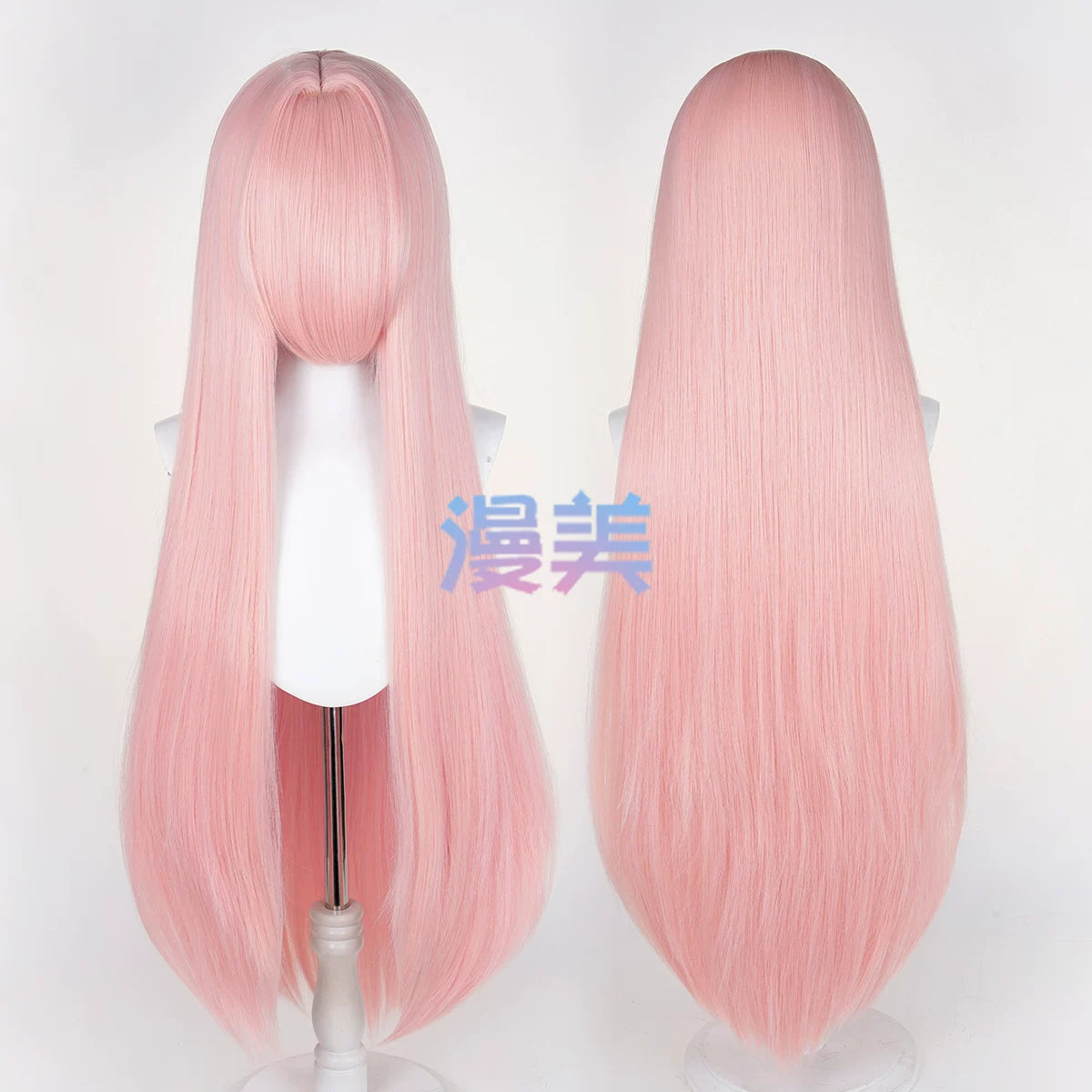 Manmei 100cm Middle Part Long Straight Universal Cosplay Wig with Large Scalp Top