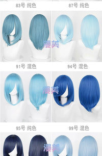 Manmei 40cm Medium Length Universal Cosplay Wig with Inward Curved Ends