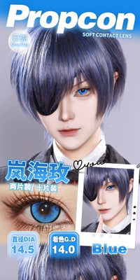 Propcon 1-Day Anime Cosplay Contact Lenses – Orange, Blue, Green & Pink