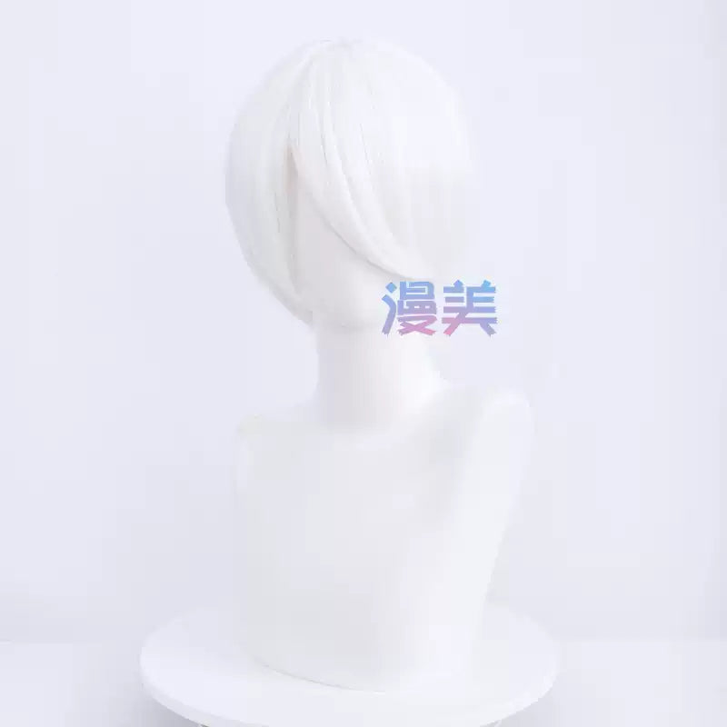 Manmei 30cm Face Framing Short Universal Cosplay Wig with Scalp Top
