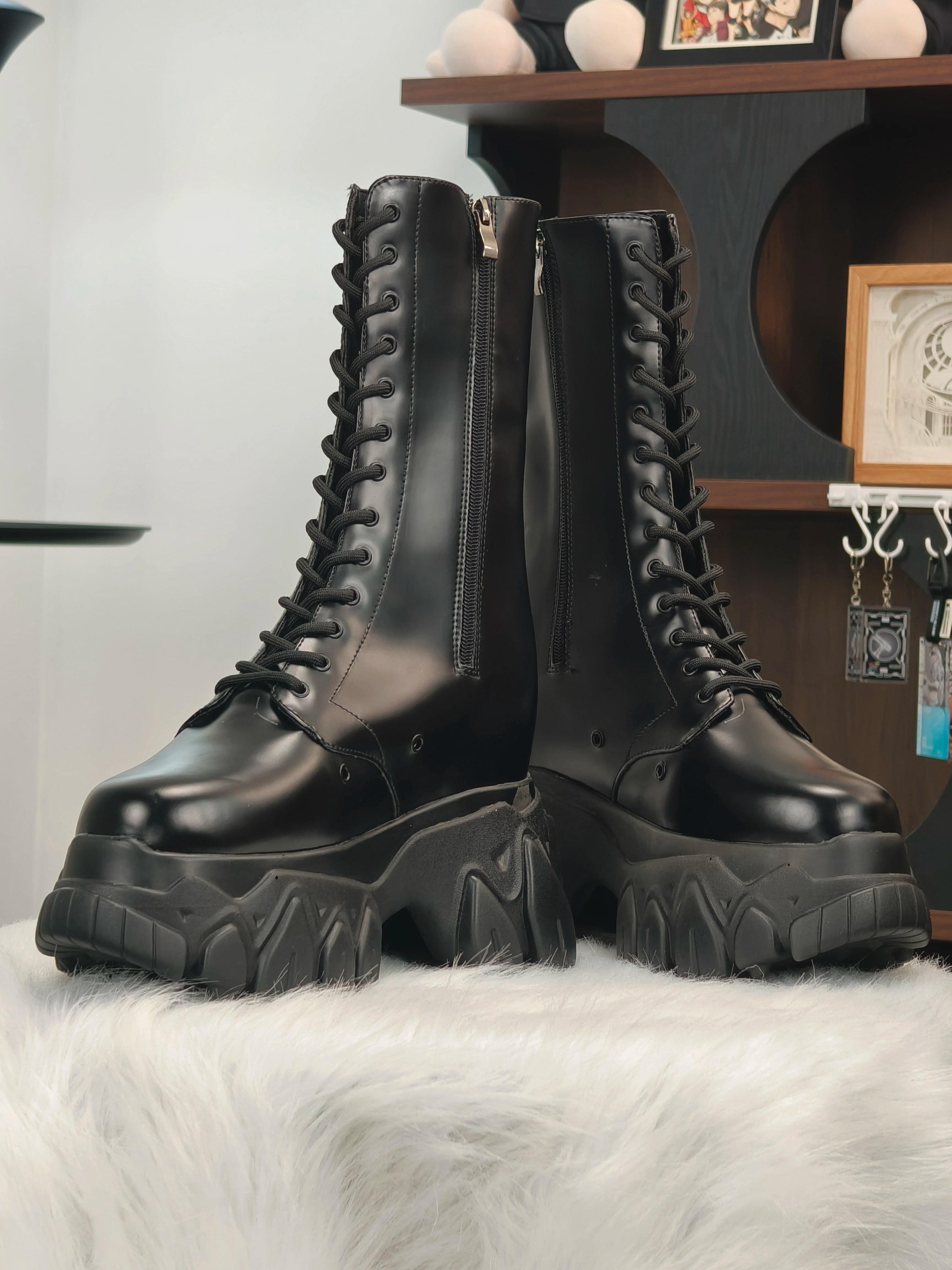 XIAODOUZI 4.0 18cm Height-Increasing Cosplay Martin Boots