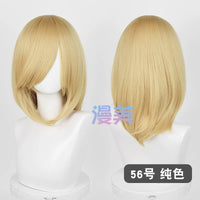 Manmei 40cm Medium Length Universal Cosplay Wig with Inward Curved Ends