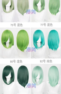 Manmei 40cm Medium Length Universal Cosplay Wig with Inward Curved Ends