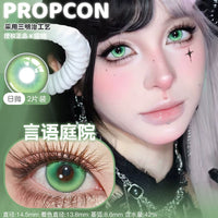 Propcon 1-Day Gradient Cosplay Contact Lenses – Purple, Green & Red