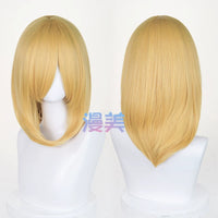 Manmei 40cm Medium Length Universal Cosplay Wig with Inward Curved Ends