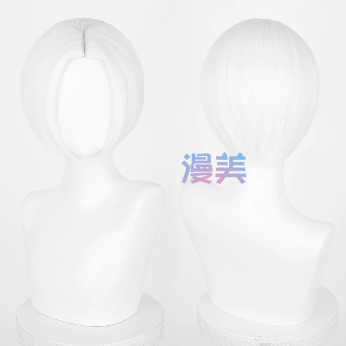 Manmei 30cm Thickened Middle Part Short Cosplay Wig with Scalp Top