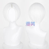 Manmei 30cm Thickened Middle Part Short Cosplay Wig with Scalp Top