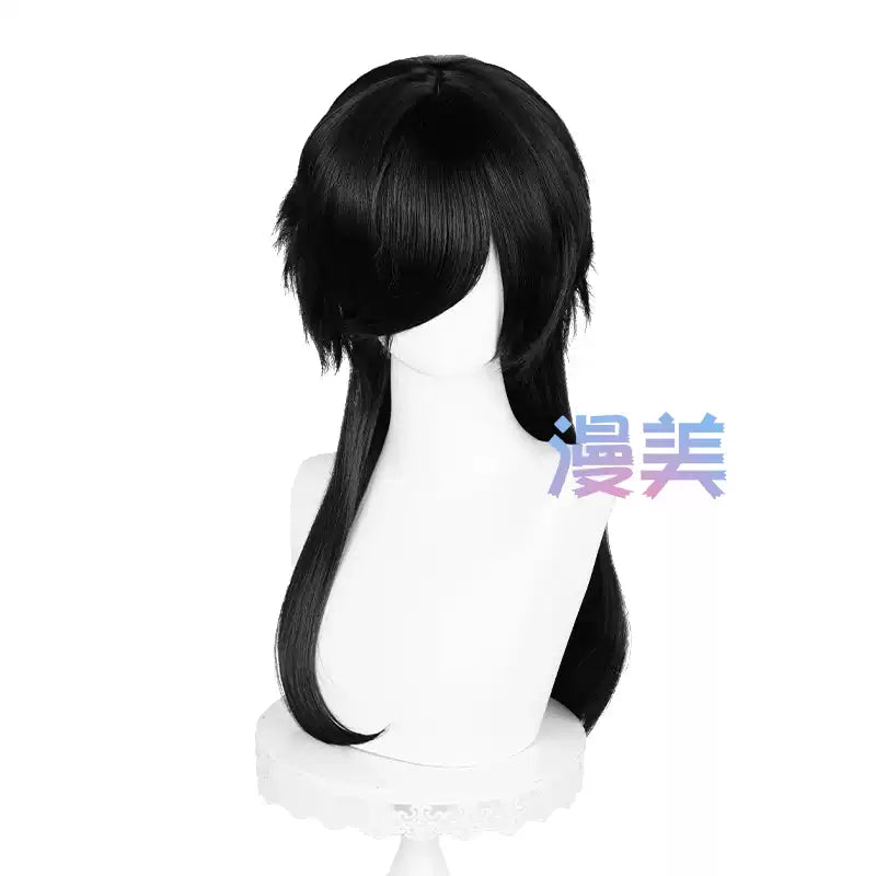 Manmei Medium Long Outward Flipped Wolf Tail Cosplay Wig with Scalp Top