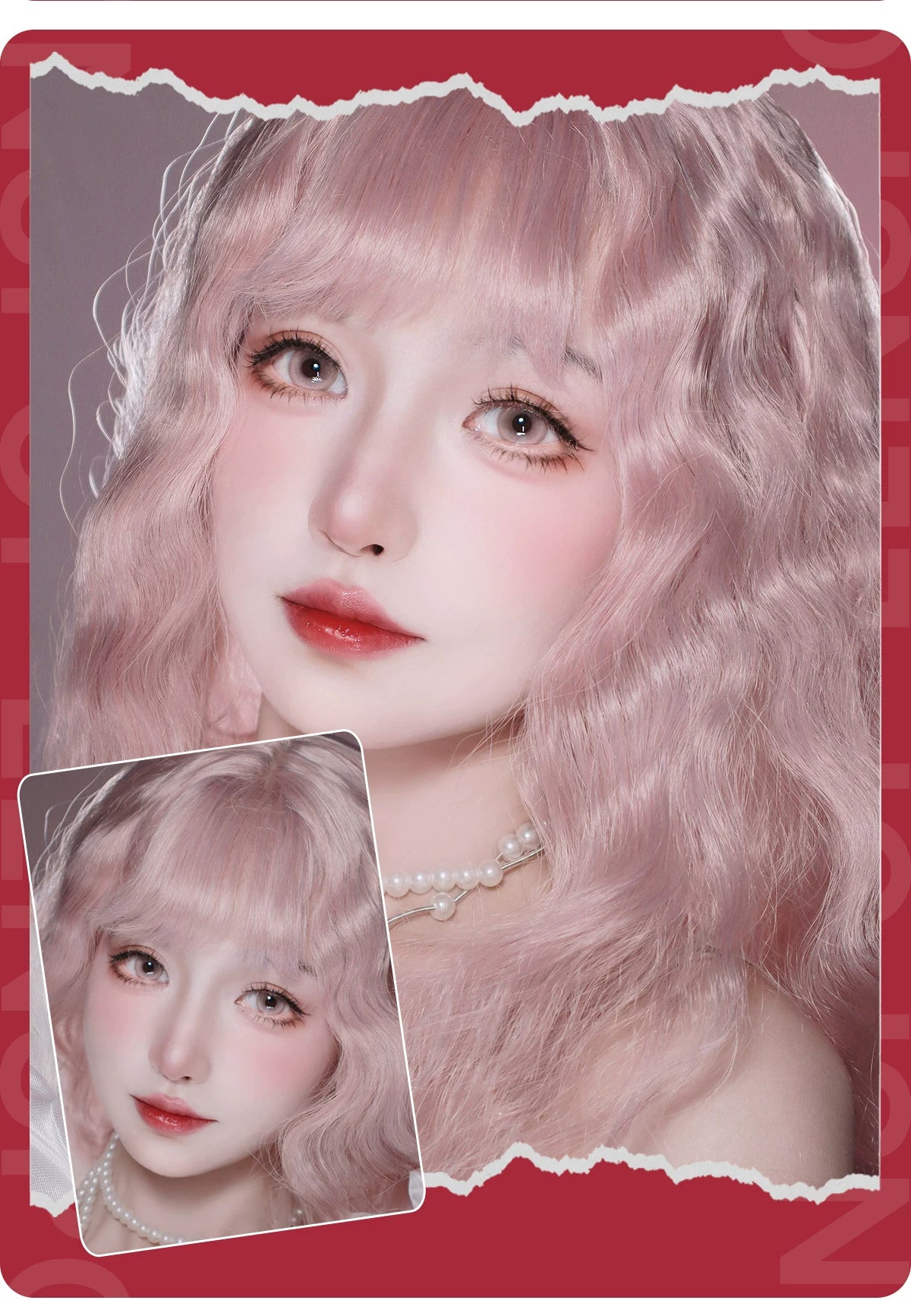 LENSPOP Yuan Ji 6-Month Cosplay Contact Lenses – Heart-Core Pearl Sandwich Series