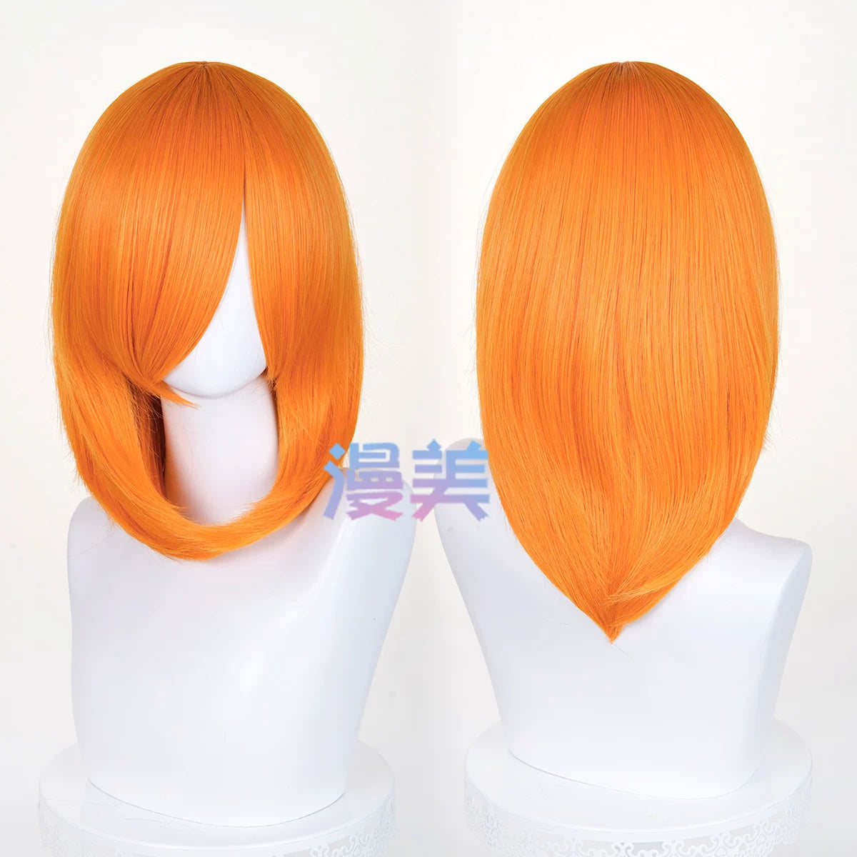 Manmei 40cm Medium Length Universal Cosplay Wig with Inward Curved Ends