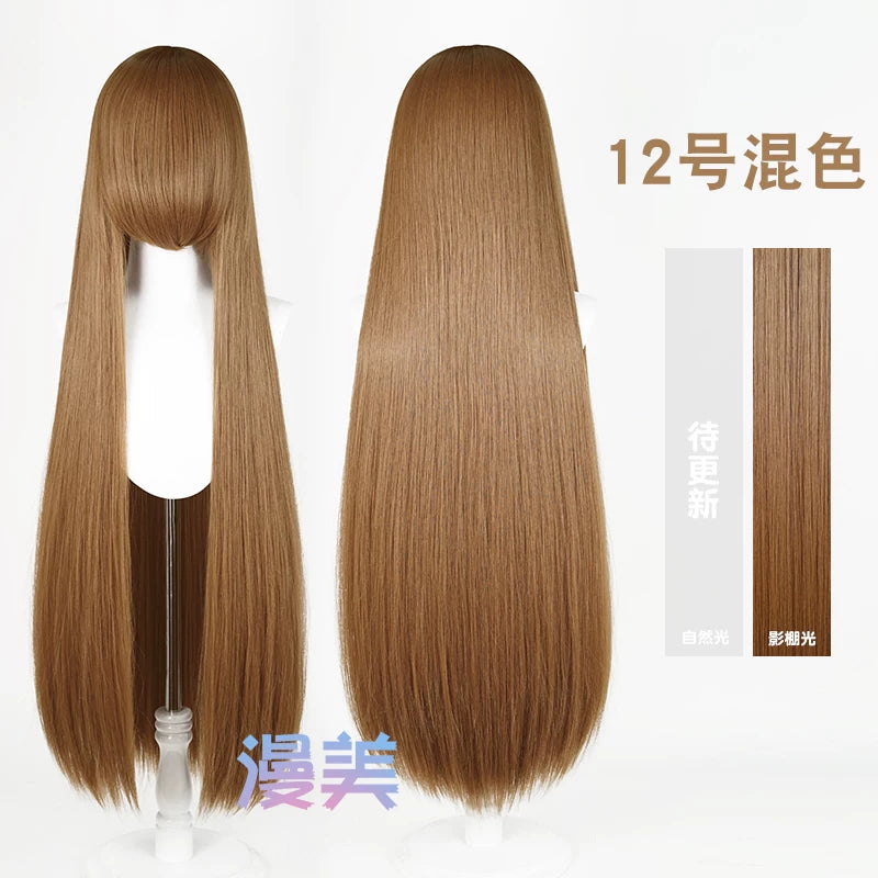 Manmei 600g Upgraded Thickened 100cm Long Straight Universal Cosplay Wig – 168 Colors
