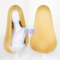Manmei 60cm Middle Part Long Straight Cosplay Wig with Inward Curved Ends & Scalp Top Multiple Colors