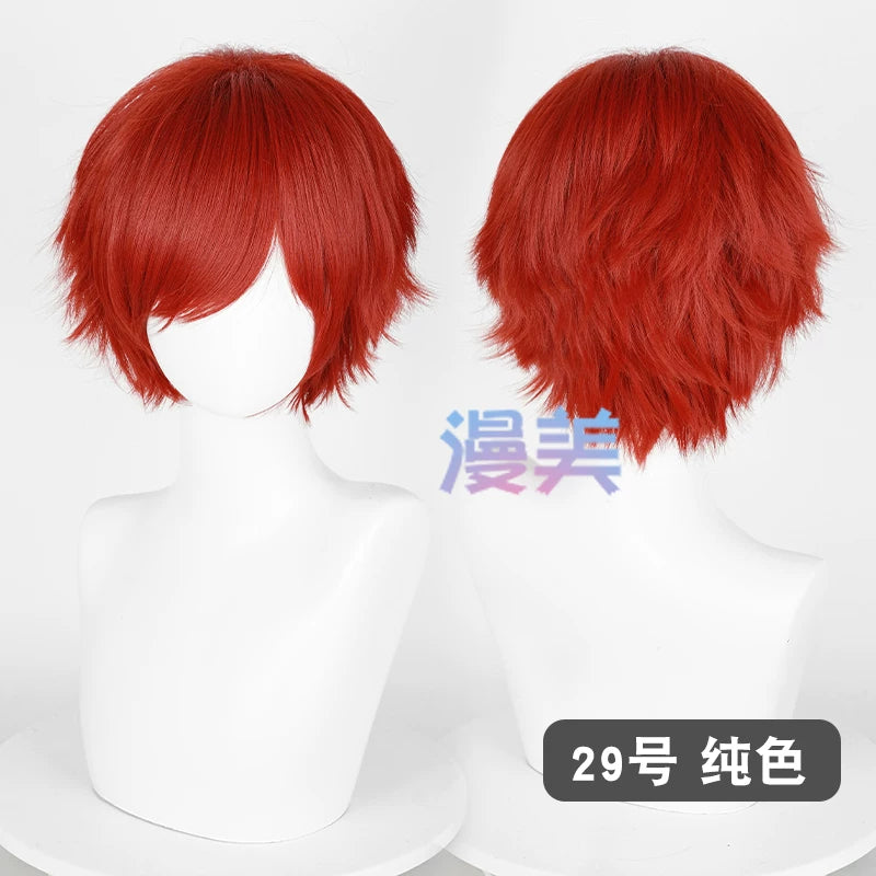 Manmei 30cm Teased Outward Flipped Short Universal Cosplay Wig