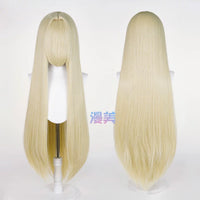 Manmei 100cm Middle Part Long Straight Universal Cosplay Wig with Large Scalp Top