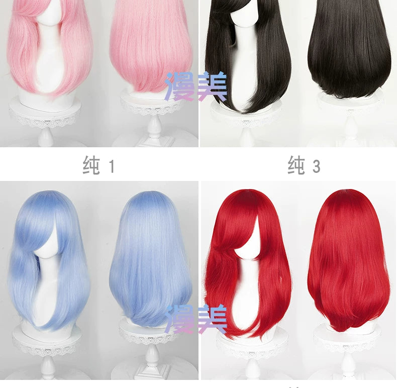 Manmei 50cm Volumized Crimped Wavy Universal Cosplay Wig