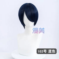 Manmei 30cm Face Framing Short Universal Cosplay Wig with Scalp Top